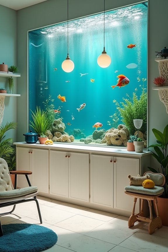 aquarium themed grooming experience