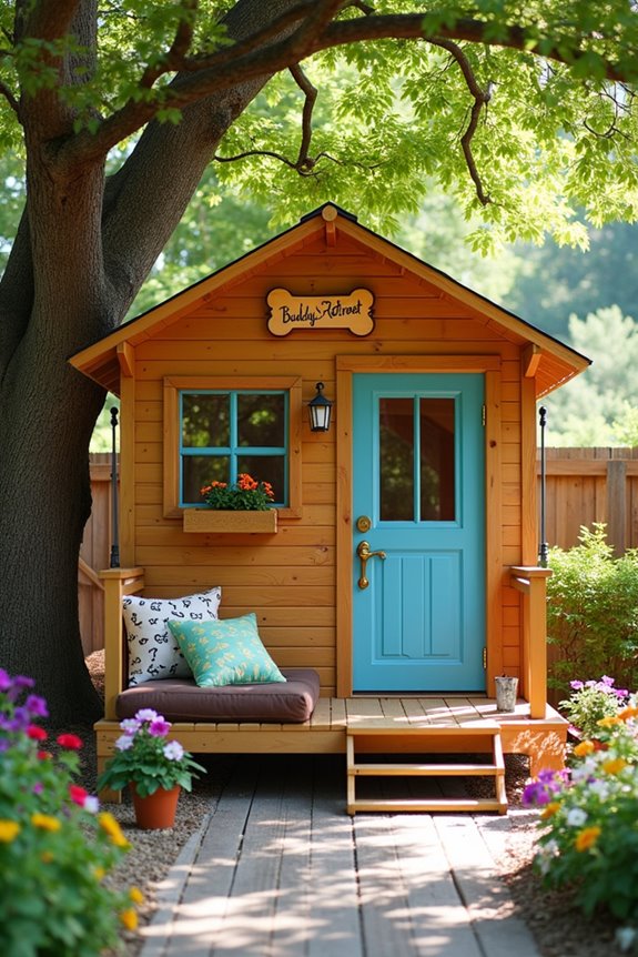 charming outdoor canine retreat