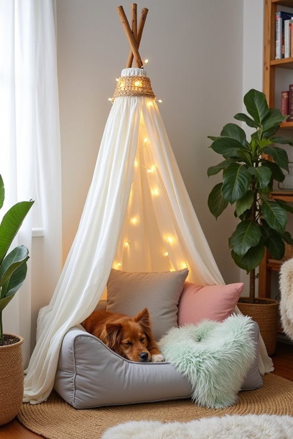 cozy dog bed retreat