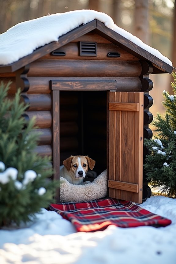 cozy insulated winter kennel