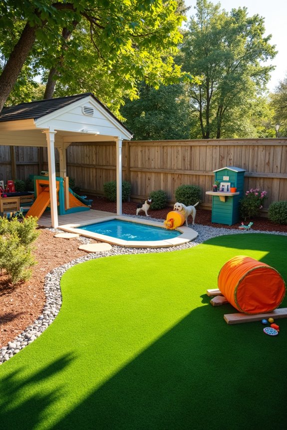 customizable outdoor dog space