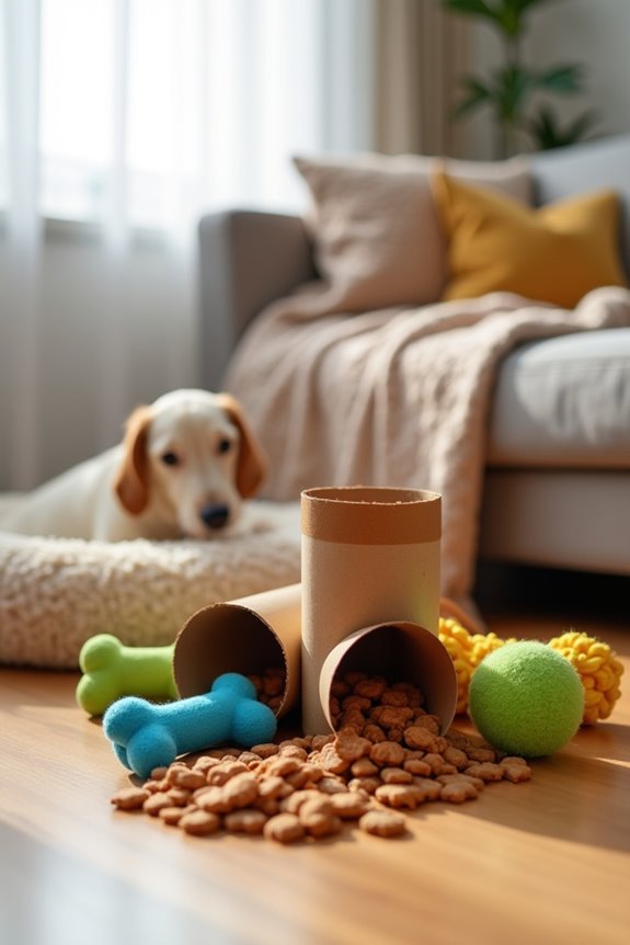 diy cardboard treat dispenser