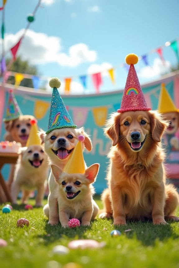 diy festive dog party hats
