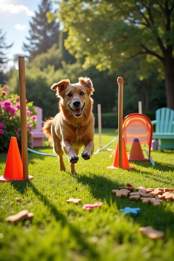 dog agility obstacle course