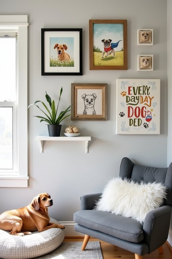 dog art adds personality