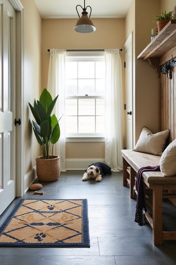 dog friendly mud room flooring