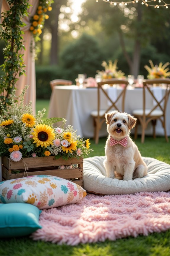 dog friendly wedding decorations