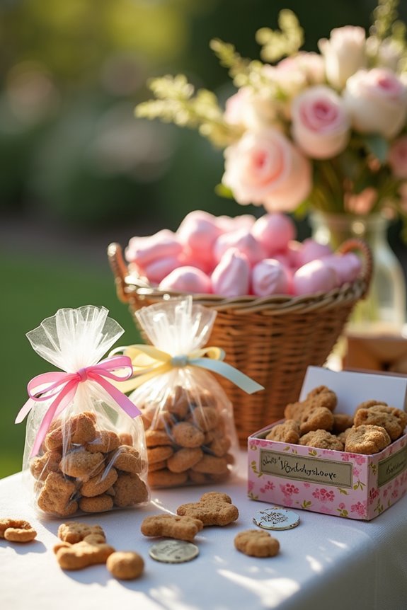 dog friendly wedding favors ideas