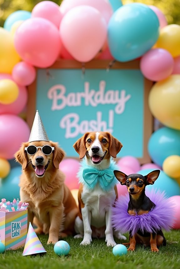 dog party photo booth