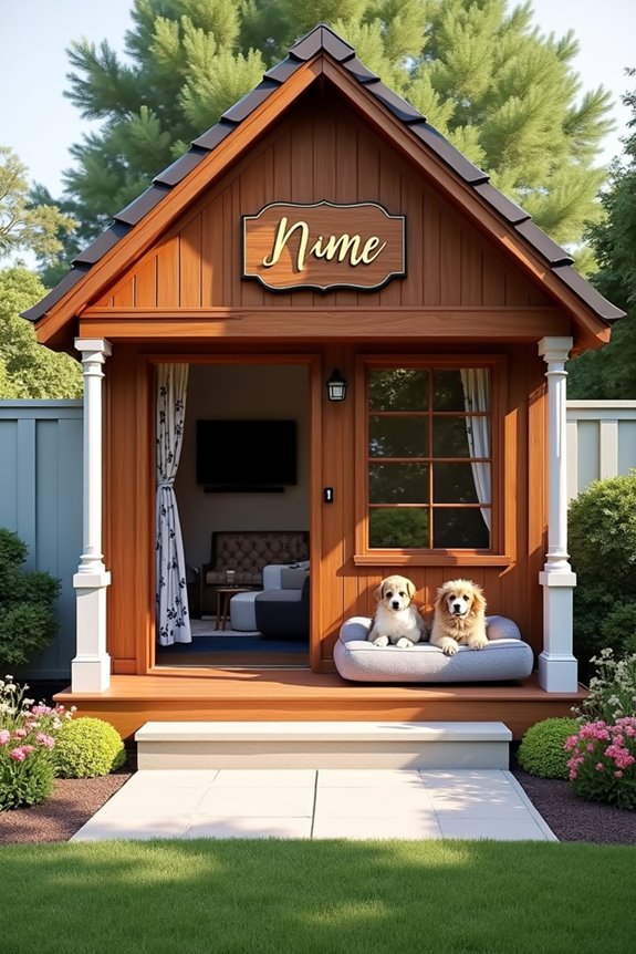 elevated dog living space