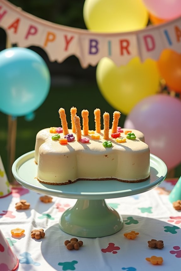homemade dog friendly birthday cake