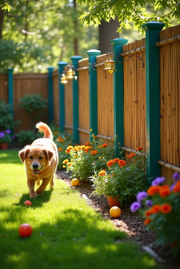 inviting secure bamboo fencing