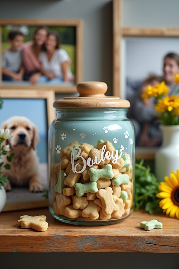 memory jar with treats