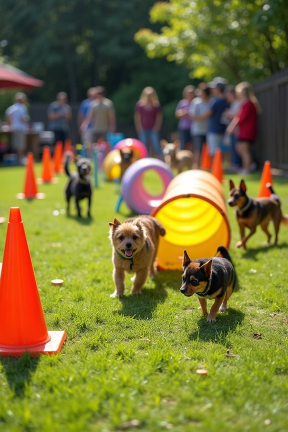 mini dog agility course