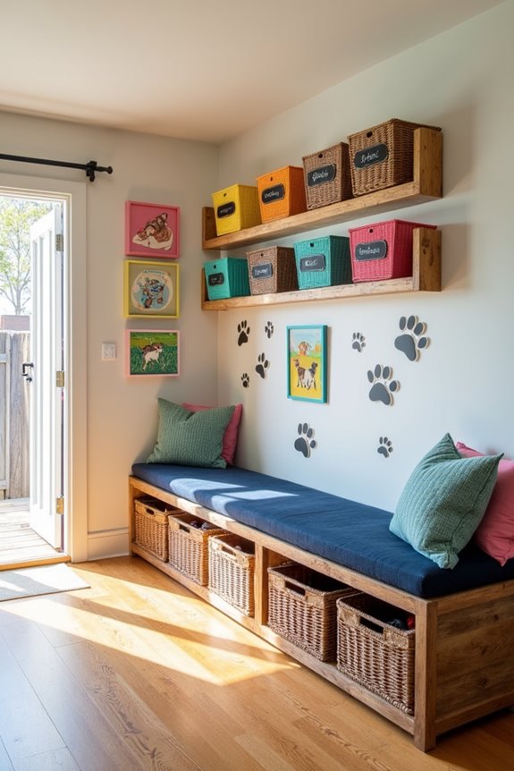 organized interactive toy storage