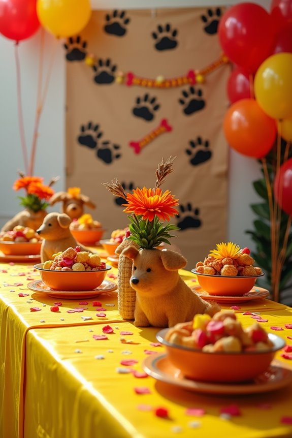 paw print decorations for celebration