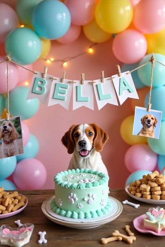 personalized dog birthday decoration