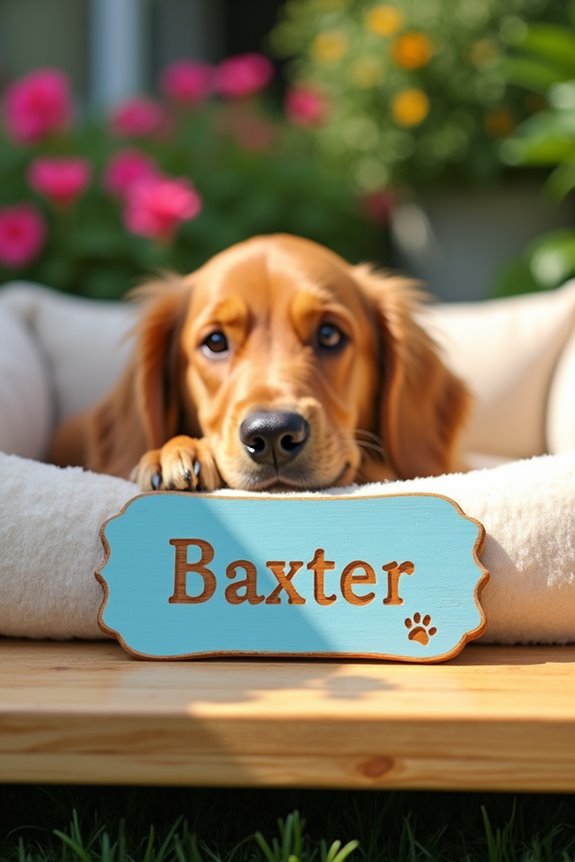 personalized dog name plates