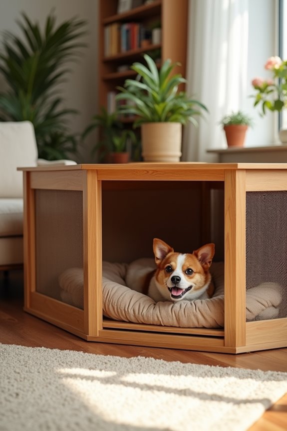 safe and cozy indoor kennel