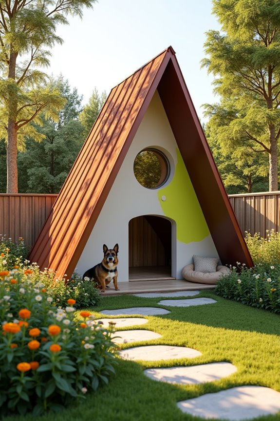stylish a frame dog kennel