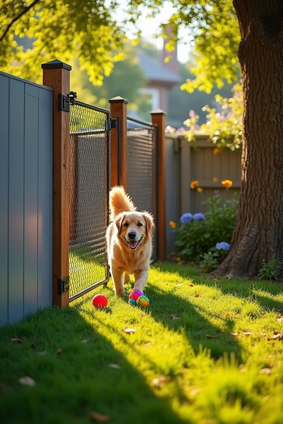 stylish and durable dog run