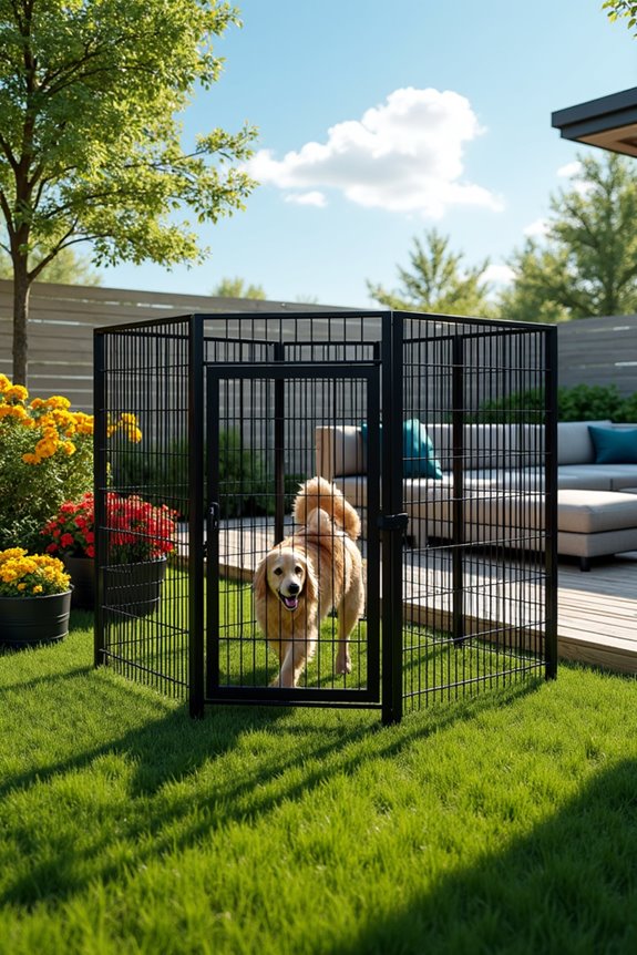 stylish and sturdy dog pen