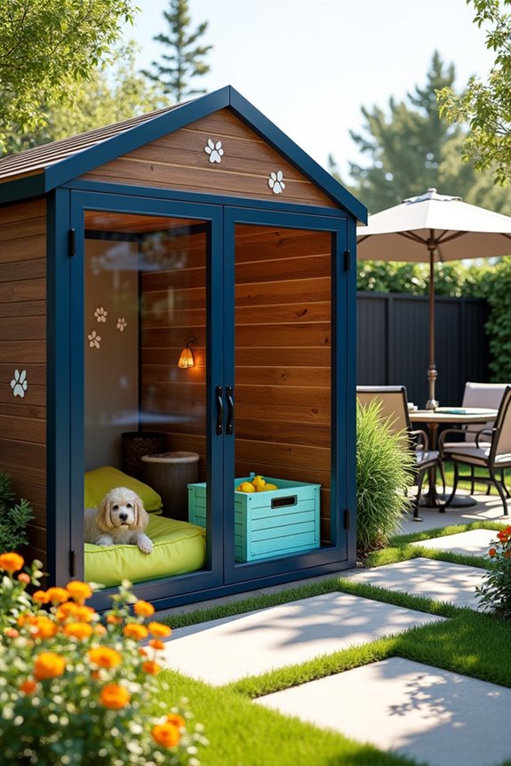 stylish customizable dog kennel