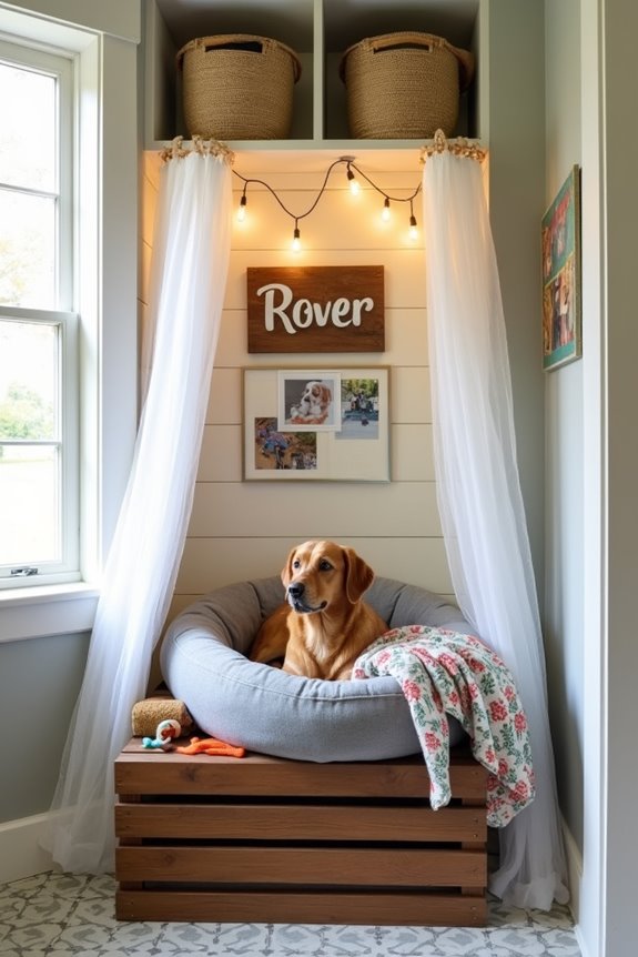 stylish customizable dog retreat