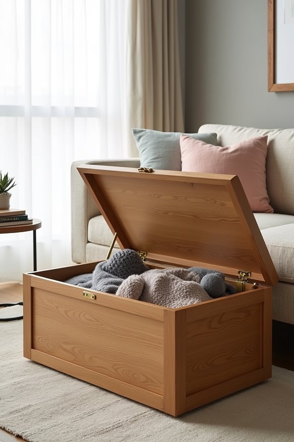 stylish hidden storage crate