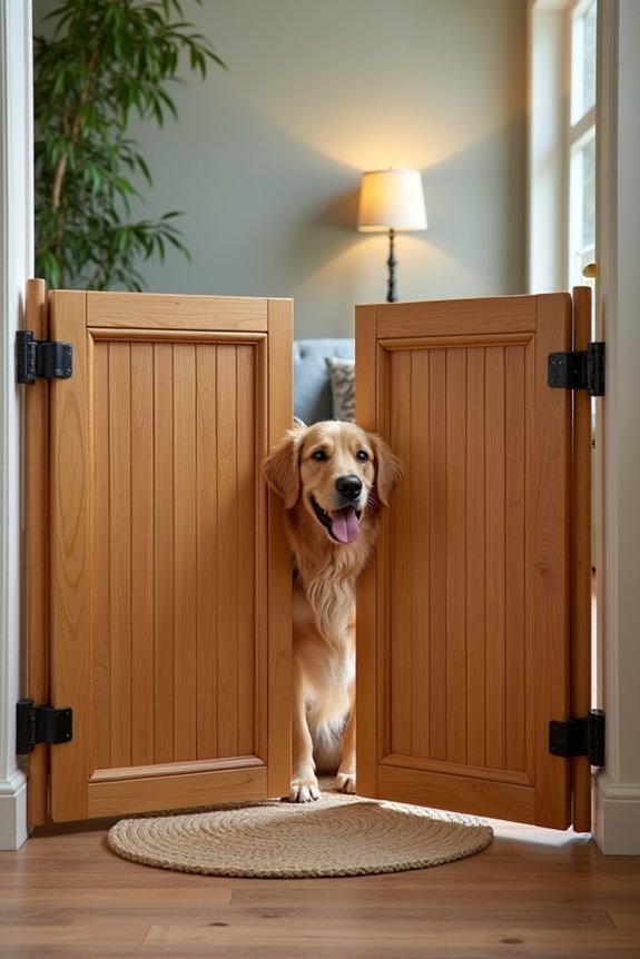 stylish natural bamboo gate