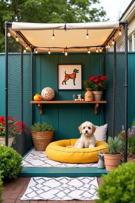 stylish outdoor dog kennel