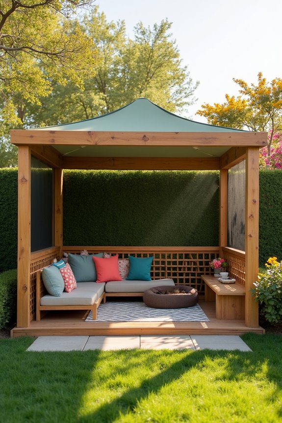 stylish outdoor pet shelter