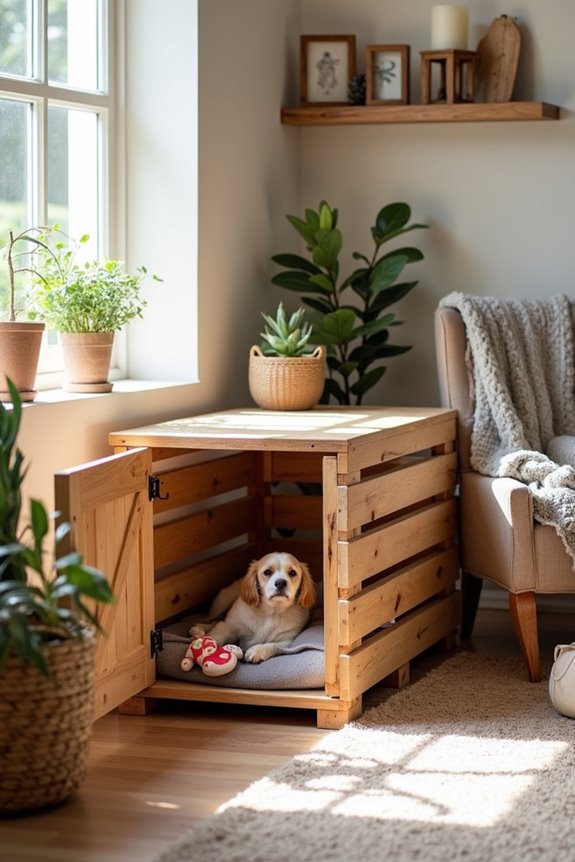 stylish repurposed pallet crate