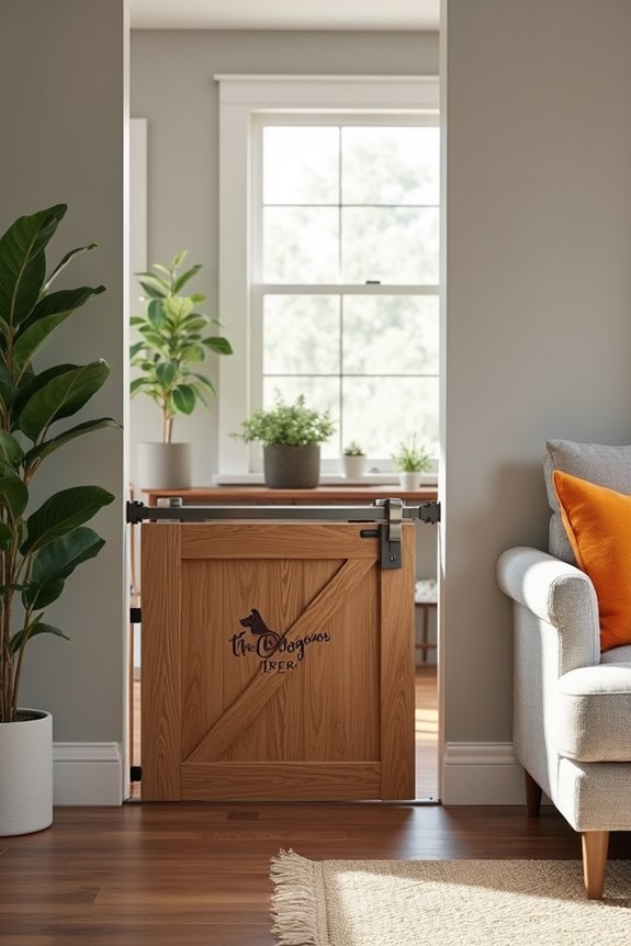 stylish sliding barn gate