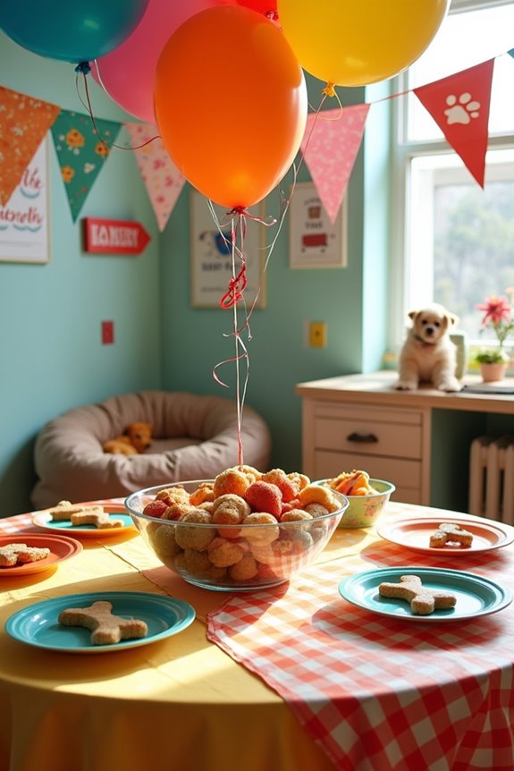 themed dog party decorations