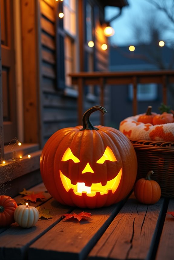bone shaped pumpkin carvings