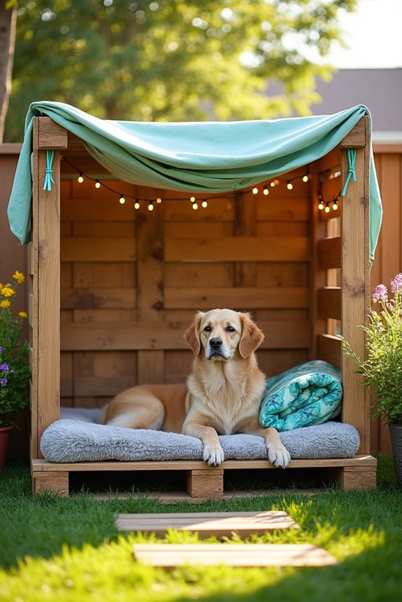 cozy backyard shade for pets