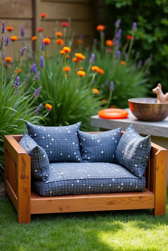 cozy diy outdoor dog bed