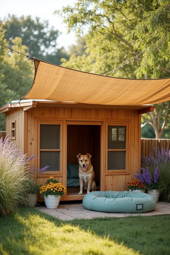 cozy doghouse with ventilation