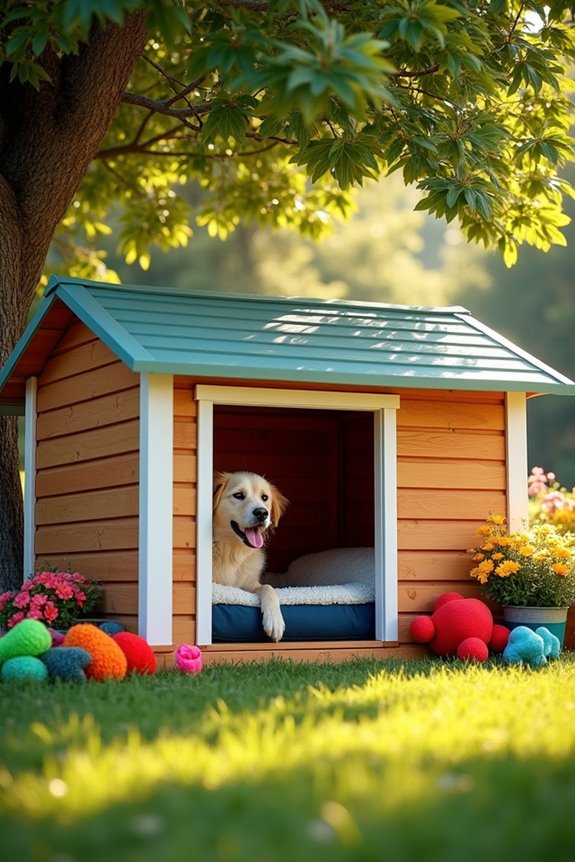 cozy elevated dog kennel