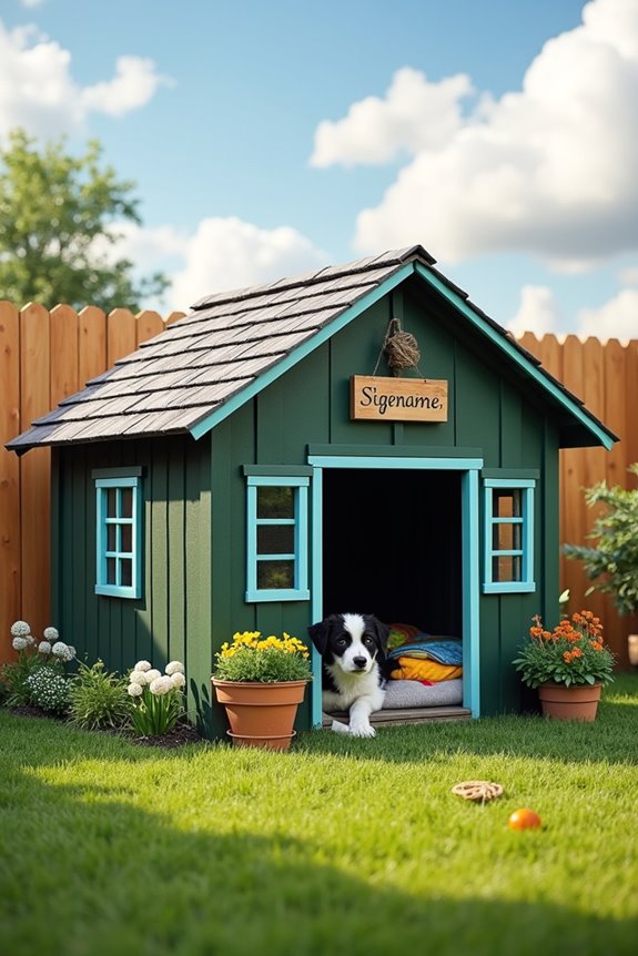 cozy outdoor dog playhouse