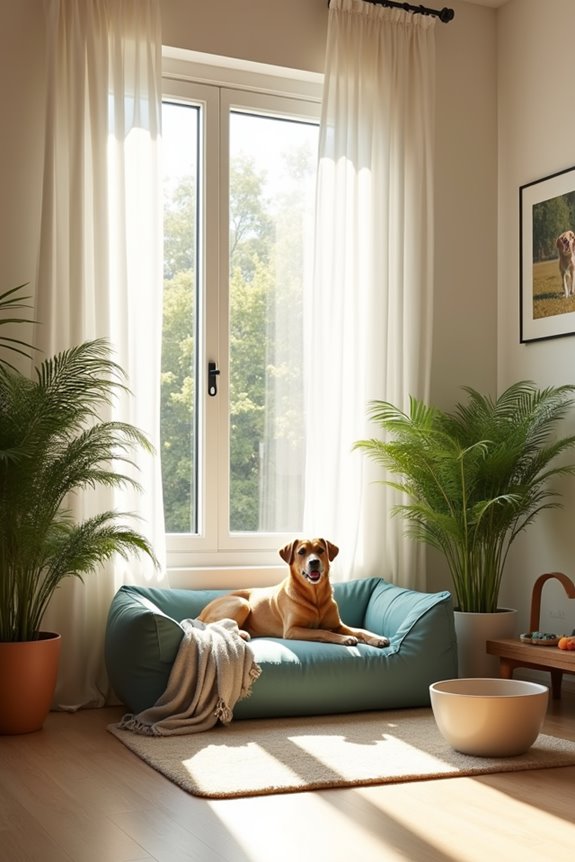 cozy sunlit dog friendly haven