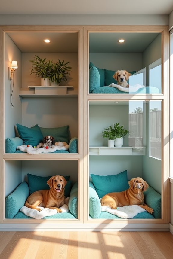 creative indoor dog kennels