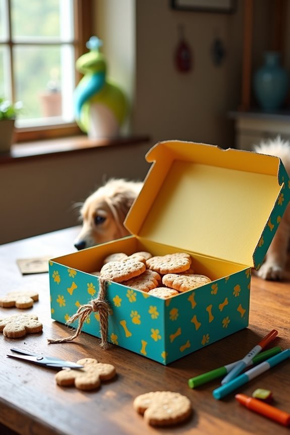custom diy dog treat packaging