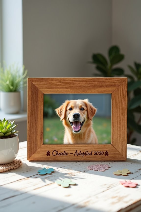 custom engraved pet frames
