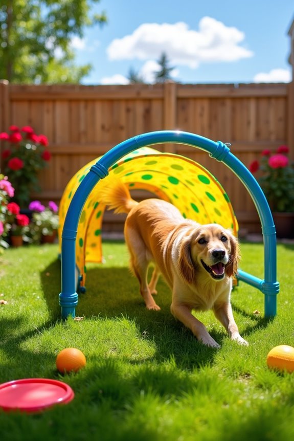 diy agility tunnel project