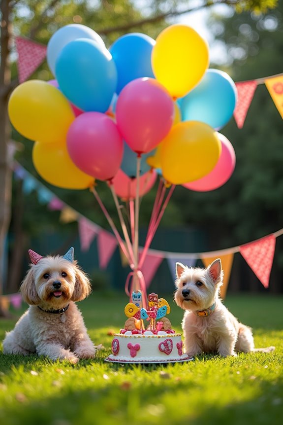 diy dog birthday balloons