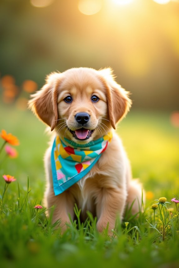 diy vibrant dog bandana