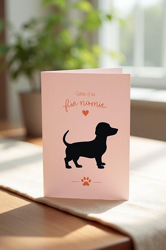 dog silhouettes for announcements