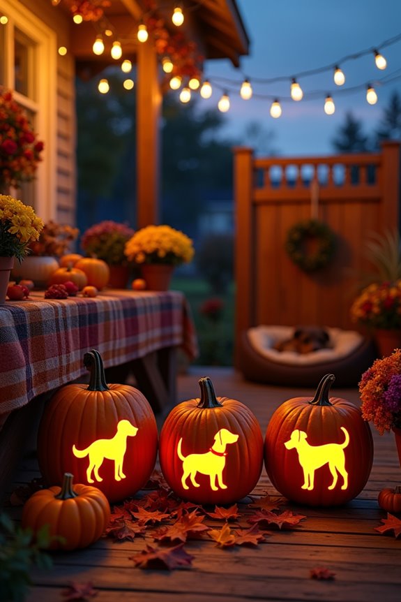 dog themed pumpkin carving fun